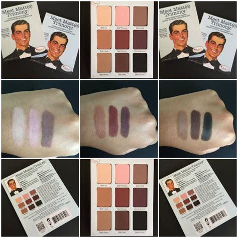 The Balm Meet Matte Trimony Eye Shadow Palette Swatches Meet Matte