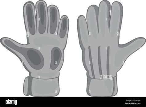 Football Goalkeeper Gloves Icon Stock Vector Image Art Alamy