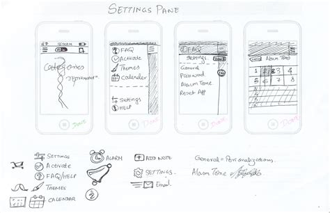 Mobile App Sketch Template