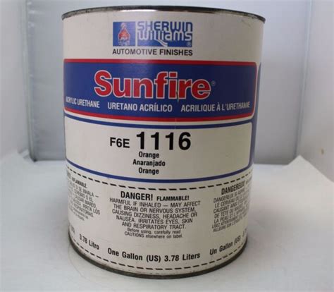 Sherwin Williams Sunfire Paint Mixing Toner F E Orange Gallon Ebay