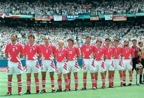 Bulgaria Team Line Up At The 1994 World Cup Finals Hristo Stoichkov