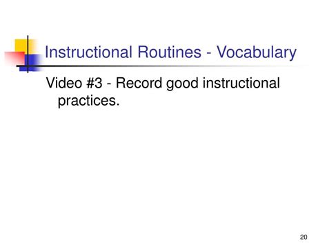 Ppt Effective Instructional Routines For Teaching Excellence