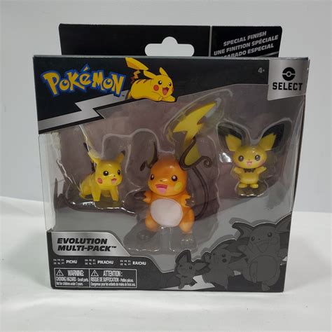 Pokemon Evolution Multi Pack Pichu Pikachu Raichu Figures New Ebay