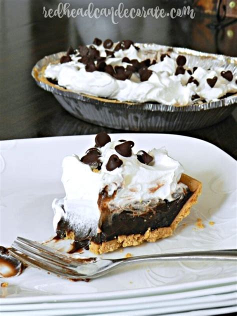 Easy Chocolate Pudding Pie Recipe Redhead Can Decorate