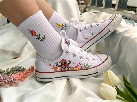 Embroidered Converse Chuck Taylor Low Tops/custom Low Converse - Etsy