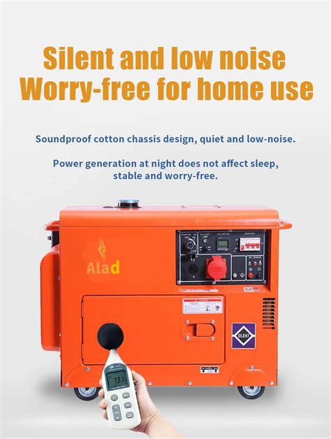 Alad Hot Sale 3 Phase Portable Diesel Generator 10kw 12 Kva 15kva