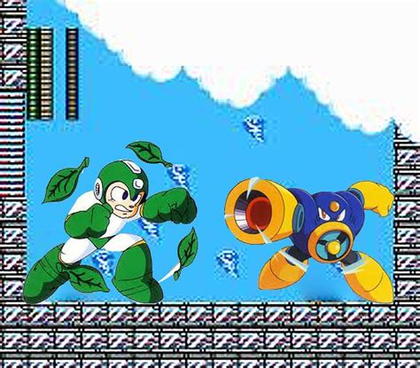 Megaman Vs Airman using an 8 bit background from the boss stage | Mario ...