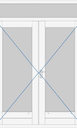 Kozijn Met Dubbele Deur En Bovenlicht Kozijnenbesteller