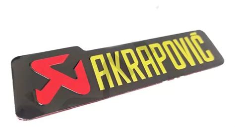 Plaquinha Adesivo Akrapovic Emblema Plaqueta Escapamento G