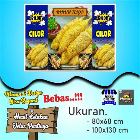 Jual Spanduk Banner Mmt Jualan Bihun Gulung Telor Gulung Keren