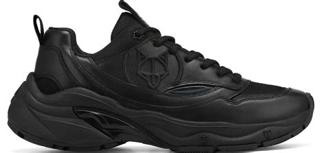 Giày Naked Wolfe Fox Dirty Black Leather Authentic Shoes