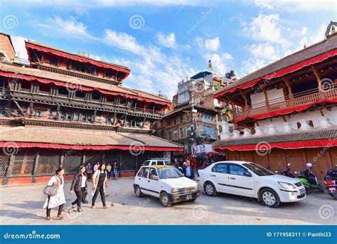 Historical Nepali Style Buildings At Basantapur Durbar Square Editorial Photo Image Of Hindu