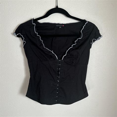 Vintage Black HOT KISS Brand Corset Style Depop