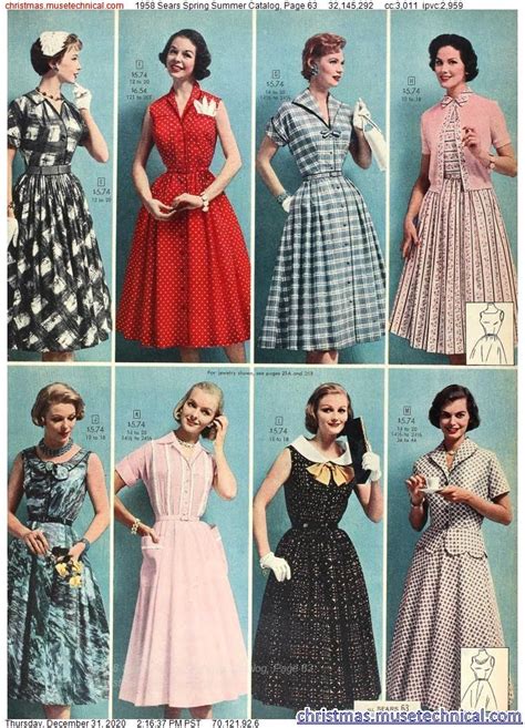 1958 Sears Spring Summer Catalog Page 63 Christmas Catalogs