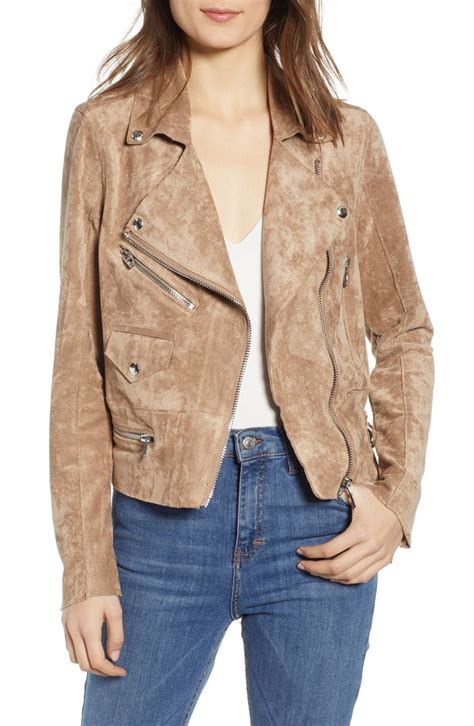 Blanknyc Faux Suede Moto Jacket Available At Nordstrom