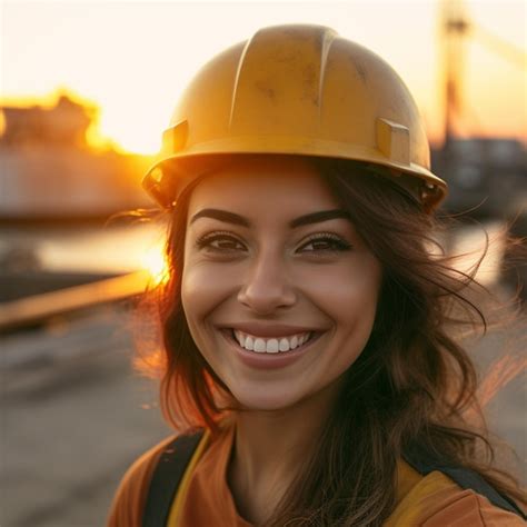 Mulher Sorrindo Capacete Imagens Download Grátis no Freepik