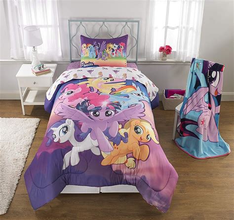 My little pony movie 2017 6pc twin comforter and sheet set bedding ...