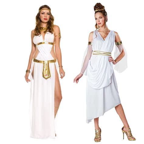 Sexy Greek Goddess Princess Dress Athena Cosplay Costume Women Spartan