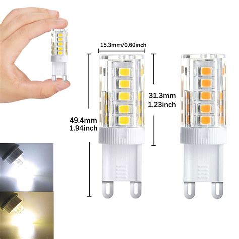 G9 LED Light Bulbs Warm Cool White 3W 5W 7W 60W Halogen Lamps Capsule