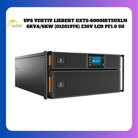 Ups Vertiv Liebert Gxt5 6000irt5uxln 6kva6kw 01201976 230v Lcd Pf10 5u