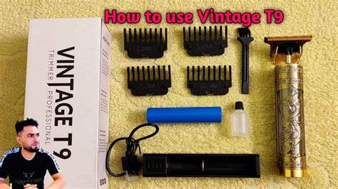 Vintage T9 Trimmer Unboxing Vintage T9 Trimmer Review How To Charge