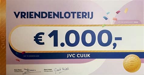 Vriendenloterij Op Bezoek Bij JVC Cuijk Voetbalvereniging JVC Cuijk