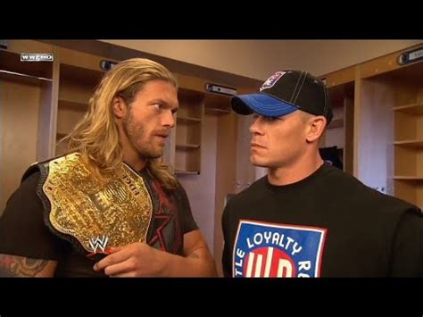 Edge John Cena Backstage Segment Youtube