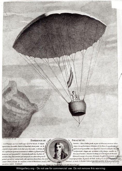 The First Parachute Descent By Andre Jacques Garnerin 1770 1823 Over