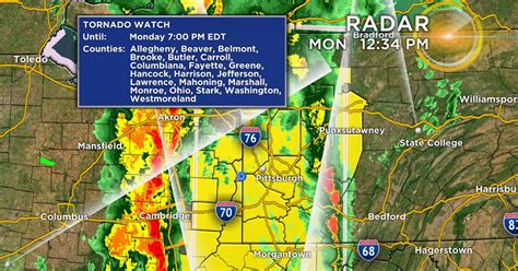 Strong Line Of Storms Prompts Watches Warnings For Much Of Area Cbs