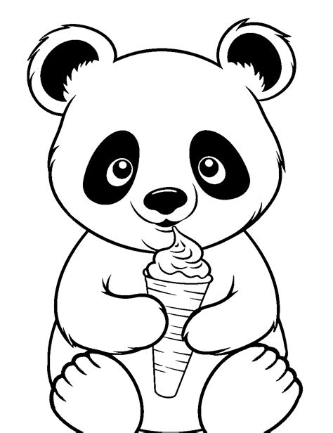 Cute And Creative Coloring Pages Panda Bears