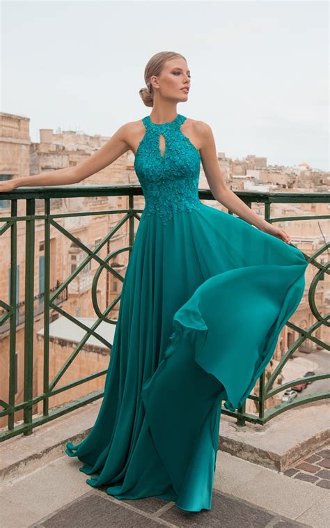 Robe De Cocktail R L Turquoise Lyne Mariage Cannes