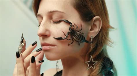 Photo of Scorpion on Woman's Face · Free Stock Photo