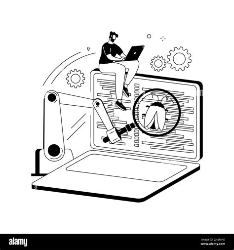 Automation Testing Abstract Concept Vector Illustration Software