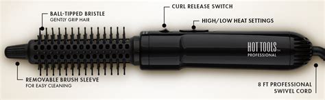 Amazon Hot Tools Pro Artist Hot Air Styling Brush Style Curl And Touch Ups 1 Black