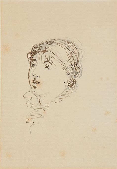 Tête de Marie Colombier by Édouard Manet Artvee