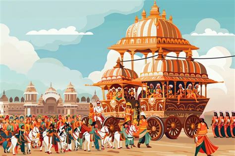 devotees pulling chariots images    freepik