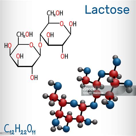 laktosa molekul gula susu   disakarida formula kimia