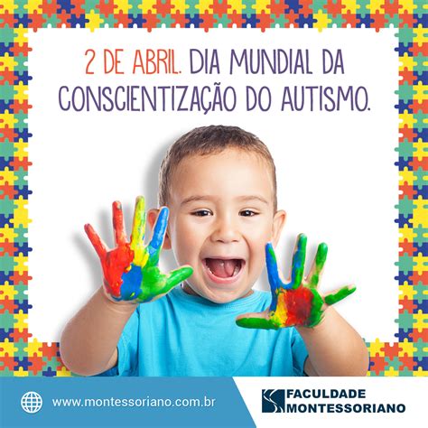 02 de Abril Dia Mundial de Conscientização do Autismo Faculdade