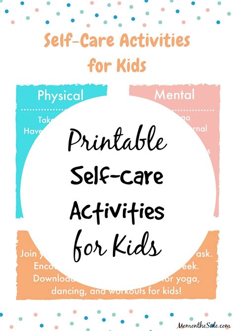 Fun Ways to Encourage Self-Care for Kids + Printable