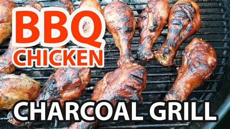 Bbq Chicken On A Charcoal Grill Youtube