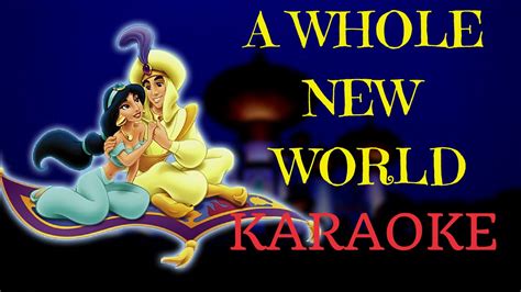 A Whole New World Aladdin Multilanguage Karaoke Youtube