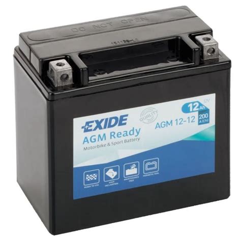 Bateria Exide AGM Ready 12V 12Ah Exide De 12Ah A 14Ah