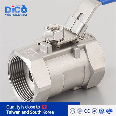 Dico Investment Casting Wog With Lock Handle Reduce Bore Stainless