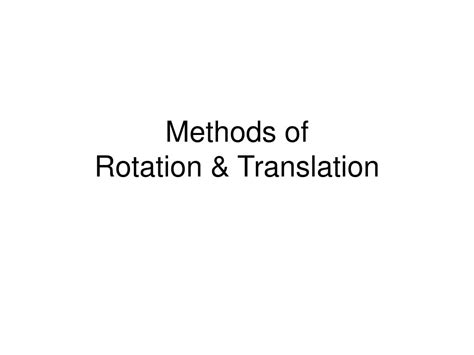 PPT - Rotation and Translation Mechanisms for Tabletop Interaction ...