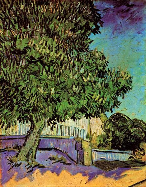 Chestnut Tree In Blossom Vincent Van Gogh Wikiart Org