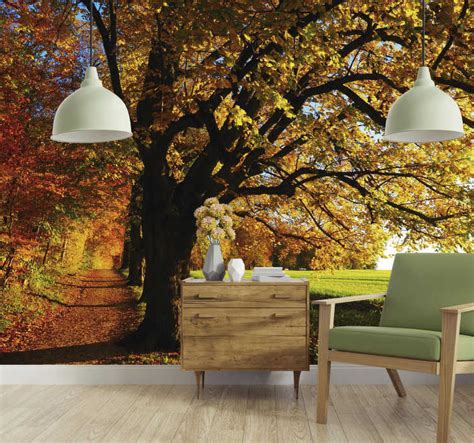 Beautiful Autumn Tree Wall Mural TenStickers