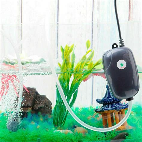 Qiyaa Aquarium Air Pump Ultra Silent Oxygen Fish Mini Air Pump