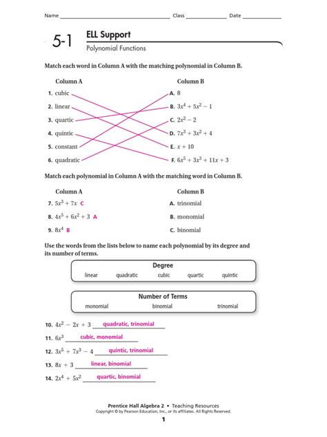 Prentice Hall Test Algebra 2 Answer Key Prentice Hall Math