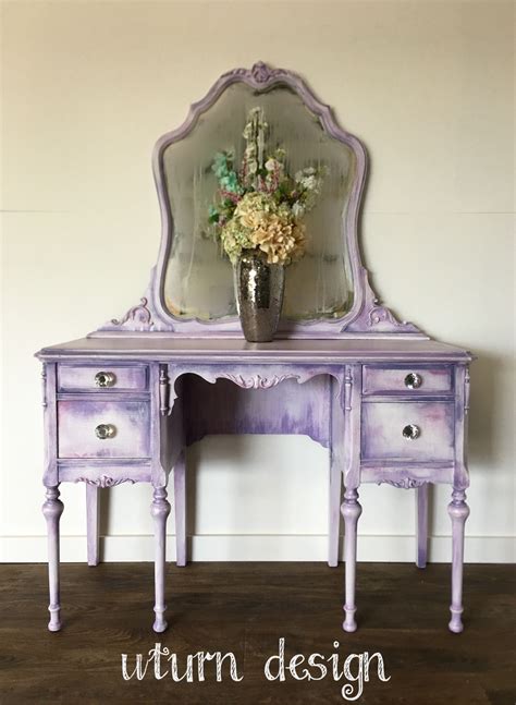 Lavender Purple Vanity By Uturn Design Purple Furniture Painted