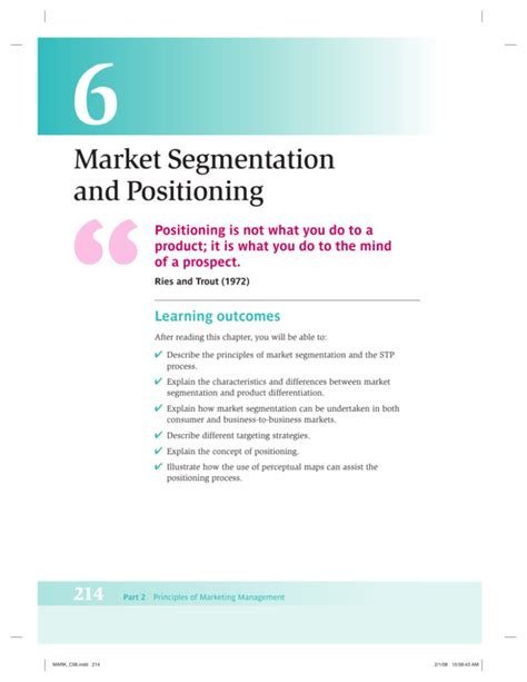 Market Segmentation And Positioning Nisis